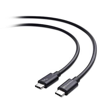 [Intel Certified] Cable Matters 40 Gbps Thunderbolt 3 Cable (USB C Thunderbolt Cable) in Black 2.6 Feet Supporting 100W Charging