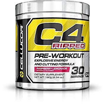 Cellucor C4 Ripped Preworkout, Raspberry Lemonade 30 serv