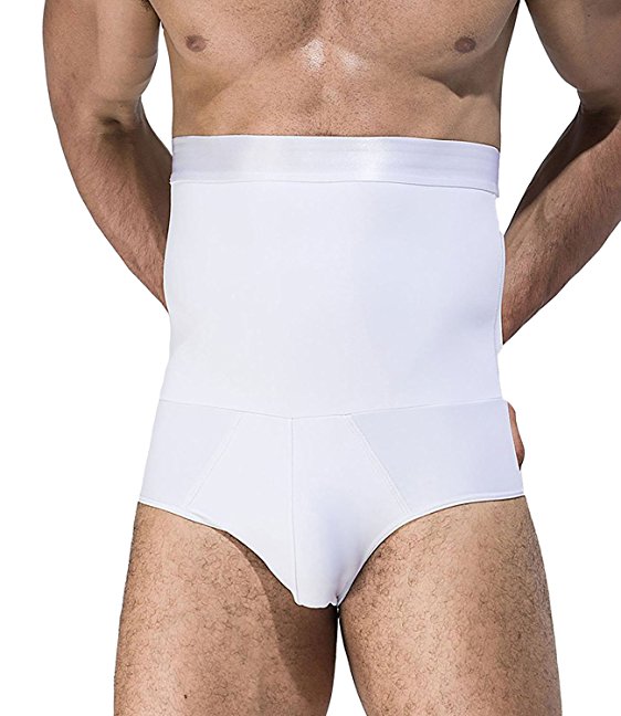 SAILORSTAR Men's High Waist Underwear Slimming Body Shaper Tummy Control Shapewear Waist Trimming Brief