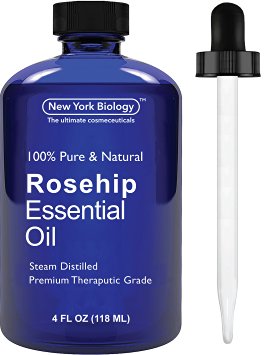 Rosehip Oil - Big 4 Oz - 100% Premium Quality - Premium Therapeutic Grade Rosehip Essential Oil