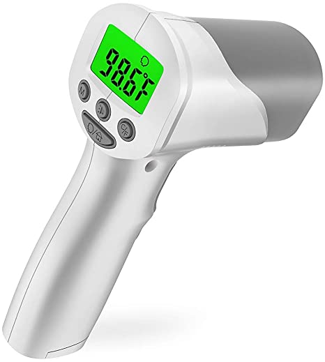 FDoc Non-Contact Forehead Thermometer, FDA Cleared, 1 Second Results, IR Digital Body Laser Gun to Measure Temperature, Feature Extensive, Instant Results, Auto Power Off