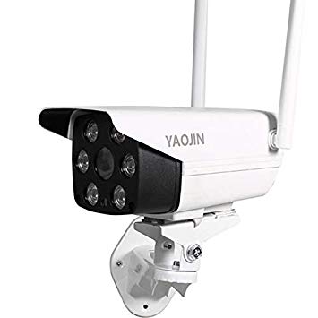 YAOJIN F18 WiFi Wireless 2MP 1080p HD Waterproof Outdoor IP Security Camera CCTV with 4 LED Flood Light