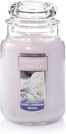 Yankee Candle HONEY LAVENDER GELATO, Large Jar, Purple, 6 Piece