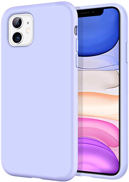 BENTOBEN iPhone 11 Case, iPhone 11 Phone Case, Heavy Duty Rugged Anti-Slip Liquid Silicone Soft Bumper Slim Sleek Hard Shell Shockproof Protective Case for Apple iPhone 11 6.1" 2019, Purple/Lavender