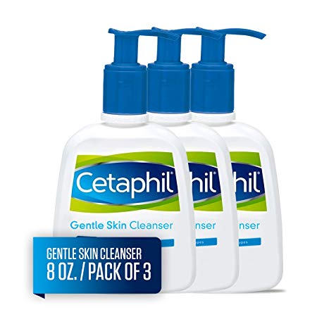 Cetaphil Gentle Skin Cleanser for All Skin Types, Face Wash for Sensitive Skin, 8 Fl Oz (Pack of 3)