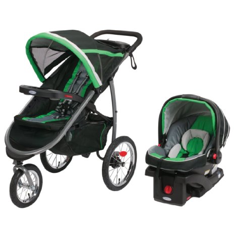 2015 Graco Fastaction Fold Jogger Click Connect Travel System, Fern