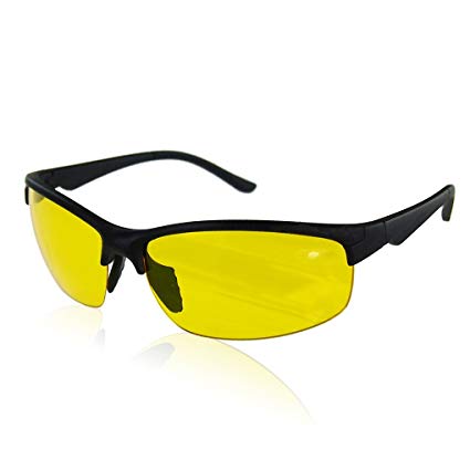 Night Vision Sports Driving Glasses Yellow-2