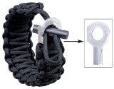 The Friendly Swede Adjustable Premium Paracord Bracelet with Fire Starter and Sharp Eye Knife