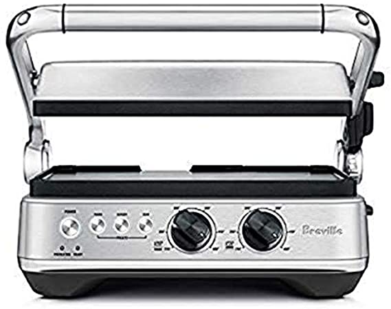 Breville BGR700BSS1BCA1 The Sear and Press Open Flat Grill, 10x12, Silver