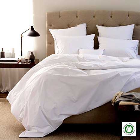 100% Organic Cotton 4pc Bed Bed Sheet Set 800 Thread Count Soft and Luxurious - Queen , White
