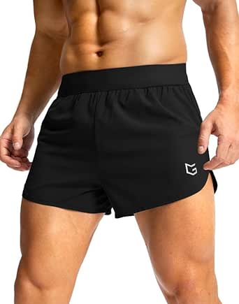 G Gradual Running Shorts for Men 3 Inch Lighweight Quick Dry Workout Gym Athletic Jogging Shorts with Inner Key Pocket