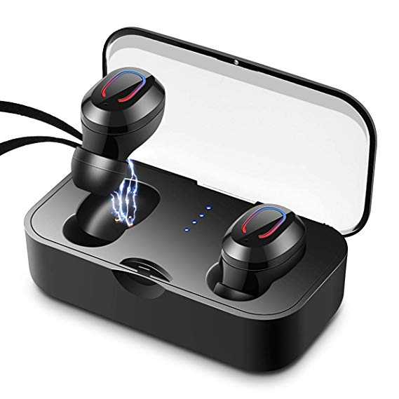 Bluetooth Earbuds, Wireless Earbuds in-Ear Headphones Hands Free Noise Cancelling Headset Compatible with iPhone Samsung Huawei & Other Android