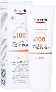 Eucerin Sun Actinic Control SPF100 Fluid Protezione Cheratosi Attinica, 80ml
