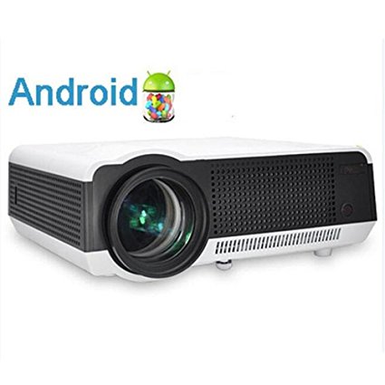 Hot sale Android 4.4 3D WiFi wireless projetor LED 5500 lumens home theater projector HDMI/USB/VGA/AV/TV control for Business home