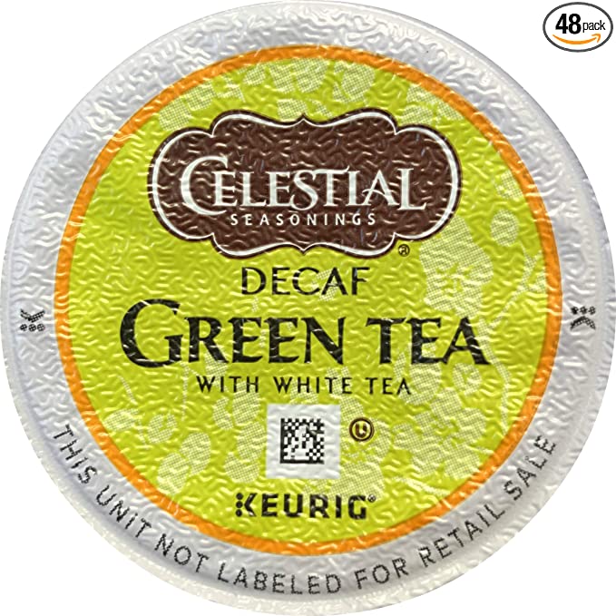 Celestial Seasonings Decaf Green Tea, K-Cup Portion Pack for Keurig K-Cup Brewers, 24-Count (Pack of 2) - Packaging May Vary