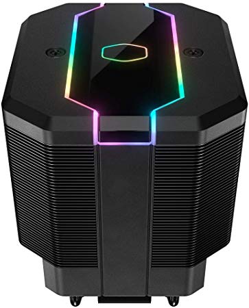 Cooler Master MasterAir MA620M Dual Tower Addressable RGB High Performance CPU Air Cooler w/ 6 Continuous Direct Contact 2.0 Heatpipes, SF120R 120mm Fan, Hexagon Logo, Embedded Addressable RGB Lightin