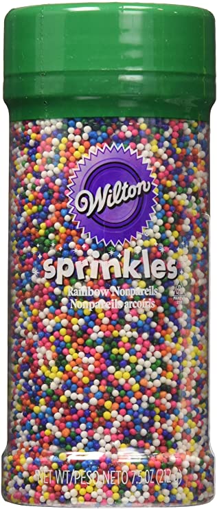 Wilton 710-4065 Rainbow Nonpareils Food Decorative, 7.5-Ounce