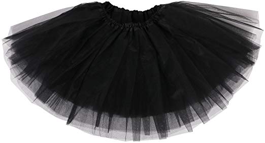 Lullaby 4 Layered Girls Tutu Skirt Fluffy Stars Sequins Princess Dress up Ballet Tutu