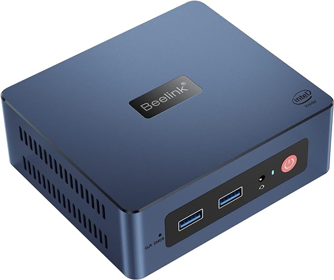 Beelink Mini S Mini PC W11, Intel 11th Gen N5095 (Max 2.9 GHz), Small Desktop PC 8GB DDR4 RAM 128GB SSD, Mini Computer Support 4K Dual HDMI, WiFi5 Bluetooth 4.0, Gigabit Ethernet, 4USB3.0