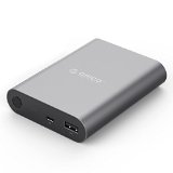 ORICO Qualcomm Quick Charge 20 10400mAh Portable Charger External Battery Pack Power Bank for Nexus 6 Galaxy S6S6 EdgeNote 4Note Edge Sony Xperia Z3 Z2 Tablet and More - Gray Q1