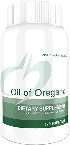 Designs for Health - Oil of Oregano - 60mg High Carvacrol, 120 Softgels