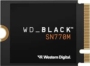 WD_Black SN770M 1 to M.2 2230 NVMe SSD pour appareils de Jeu Portables, avec PCIe Gen 4.0, jusqu'à 5150MB/s, TLC 3D NAND, Idéal pour ASUS ROG Ally, Steam Deck and Microsoft Surface