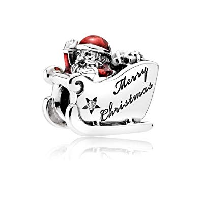 Pandora Charm Bead 792004CZ Woman Silver Santa's Trinero