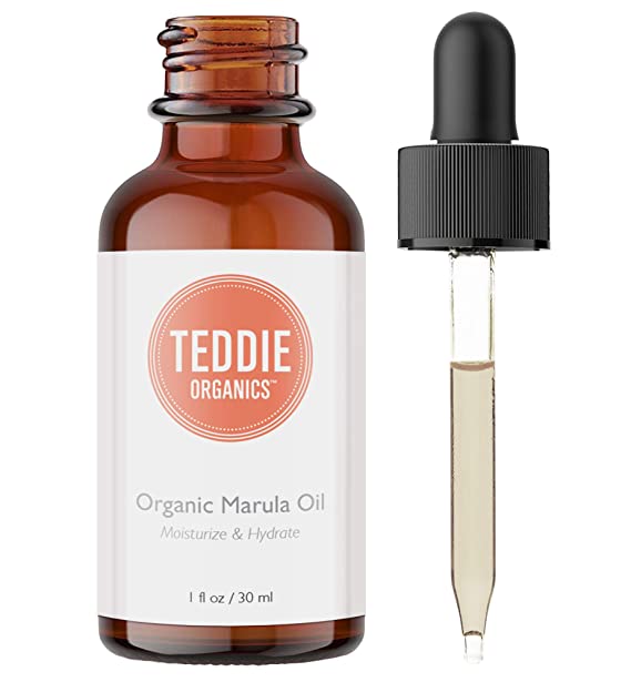 Teddie Organics Cold-Pressed Virgin Organic Marula Oil, Natural Hydrating Skin Serum