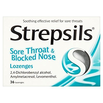 Strepsils Sore Throat & Blocked Nose 36 Lozenges