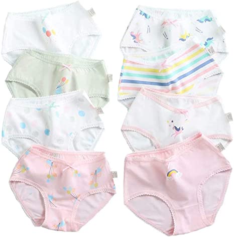 benetia Girls' Underwear Soft Cotton 4-Pack