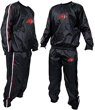 4Fit Heavy Duty Sweat Suit Sauna Exercise Gym Suit Fitness Weight Loss Anti-Rip S-6XL