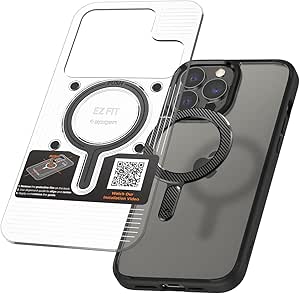 Spigen Magnetic Ring Plate Adapter for MagSafe Compatibile with MagSafe Accessories Wireless Charger for iPhone 15/14/13/12/11 Series, New Samsung Galaxy Z Fold/Z Flip/S Series and More 1Pack - Carbon