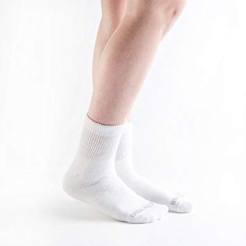 Doc Ortho Ultra Soft Loose Fit Diabetic Socks, 6 Pairs, 1/4 Crew