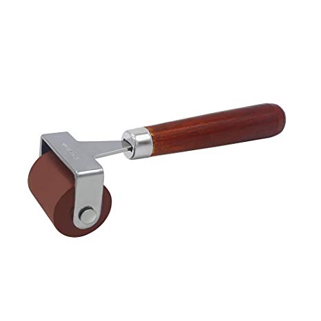 MyLifeUNIT Rubber Brayer, Brayer Ink Roller, Soft Rubber Brayer Roller with Wooden Handle