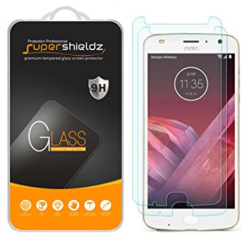 [2-Pack] Supershieldz For Motorola "Moto Z2 Play" Tempered Glass Screen Protector, Anti-Scratch, Anti-Fingerprint, Lifetime Replacement Warranty