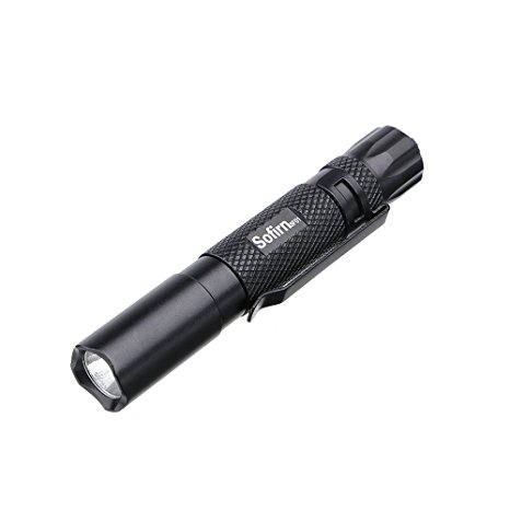Tactiacl LED Flashlight Pen Tac Flash Light Sofrin 60Lm Single Mode Mini EDC Penlight With Clip, for Walking Photography at Night, Powered by AAA battery (Battery Not Included)