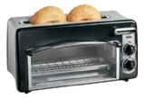 Hamilton Beach 22708 Toastation 2-Slice Toaster and Mini Oven Black