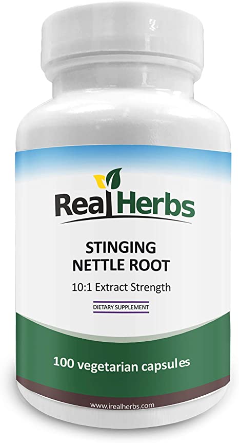 Stinging Nettle Root 10:1 Pure Extract 750mg (Equivalent to 7500mg Raw Stinging Nettle Root) Promotes Prostate & Urinary Tract Health - 100 Vegetarian Capsules