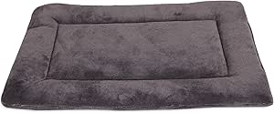 Petmate Aspen Pet Rectangular Kennel Mat, Dark Gray, for 19' Crates, 16.0" L x 9.0" W x 1.5" Th