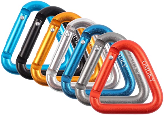 OMUKY Multicolor Carabiners Hook Clips Camping Accessories Buckle for Outdoor Hiking Traveling