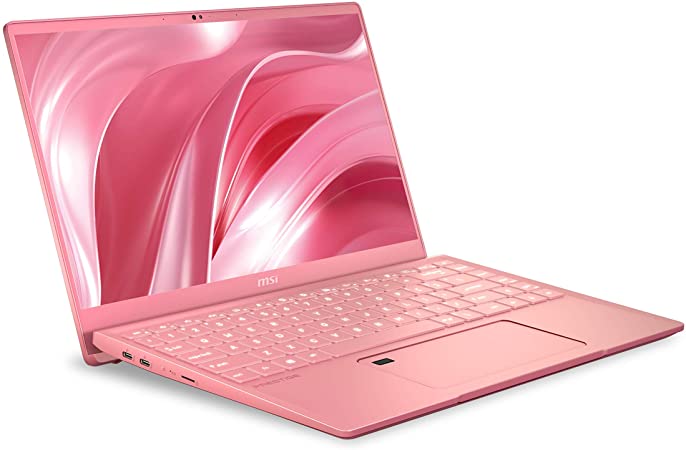 MSI Prestige 14 A10SC-231 14" UHD 4k Ultra Thin and Light Professional Laptop Intel Core i7-10510U GTX1650 MAX-Q 16GB DDR4 512GB NVMe SSD Win10Pro TB3, Rose Pink