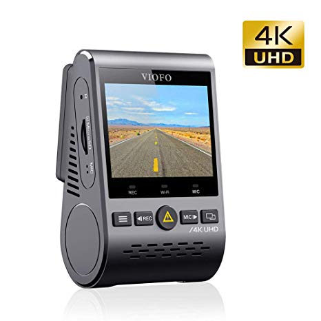 VIOFO A129 Pro 4K Dash Cam 3840x2160P Ultra HD 4K Dash Camera Sony 8MP Sensor GPS Wi-Fi, Buffered Parking Mode, G-Sensor, Motion Detection, WDR, Loop Recording