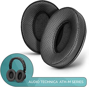 Brainwavz ProStock Perforated ATH M50X Upgraded Earpads, Improves Comfort & Style Without Changing Sound - Custom Crafted Ear Pad Design for ATH-M50X M50BTX M20X M30X M40X Headphones