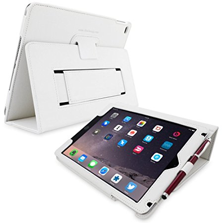 Snugg Leather Flip Stand Case for Apple iPad 3 and 4 - White