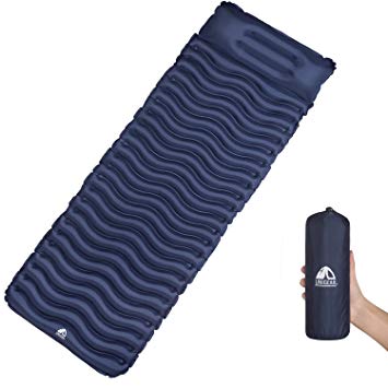 Unigear Ultralight Inflatable Sleeping Pad, Compact Air Camping Mat for Backpacking, Hiking and Traveling