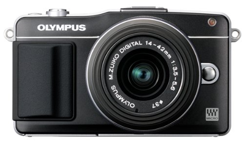 Olympus E-PM2 Mirrorless Digital Camera with 14-42mm Lens (Black) (Old Model)