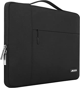 MOSISO Laptop Sleeve Compatible with MacBook Air/Pro Retina, 13-13.3 inch Notebook,Compatible with MacBook Pro 14 inch 2021 2022 M1 Pro/Max A2442,Polyester Multifunctional Briefcase Bag, Black