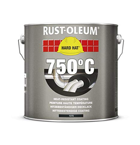 RUST-OLEUM 1078.2.5 Hard Hat Topcoat Heat Resistant, For Temperatures Up To 750 Degree C, Black