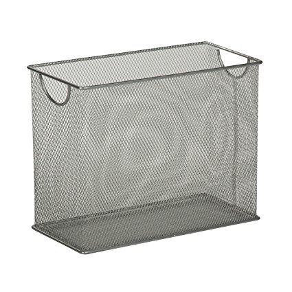 Honey-Can-Do OFC-03303 Table-top Hanging File Organizer, 5.5 x 12.5 x 9.8", Silver