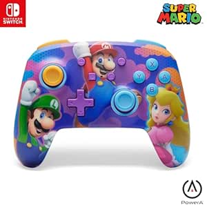 PowerA Enhanced Wireless Controller for Nintendo Switch - Color Splash Heroes, Nintendo Switch - OLED Model, Nintendo Switch Lite, Gamepad, game controller, Bluetooth controller